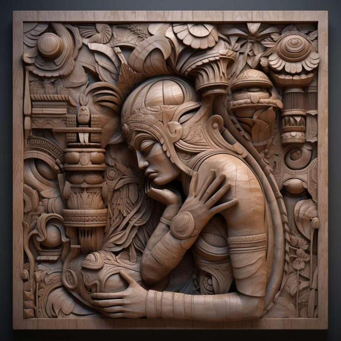 نموذج ثلاثي الأبعاد لآلة CNC 3D Art 